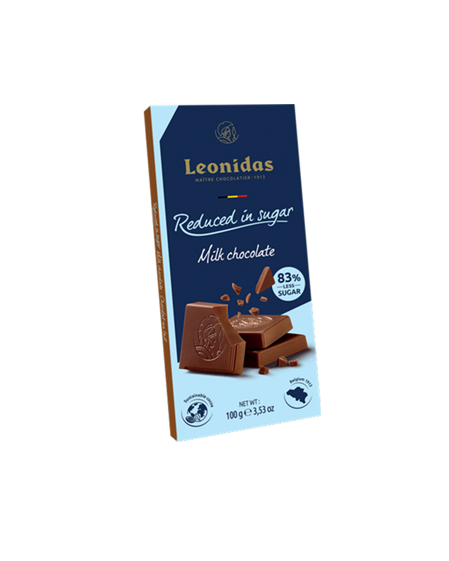Tablette Chocolat au Lait Réduite en Sucres 100g