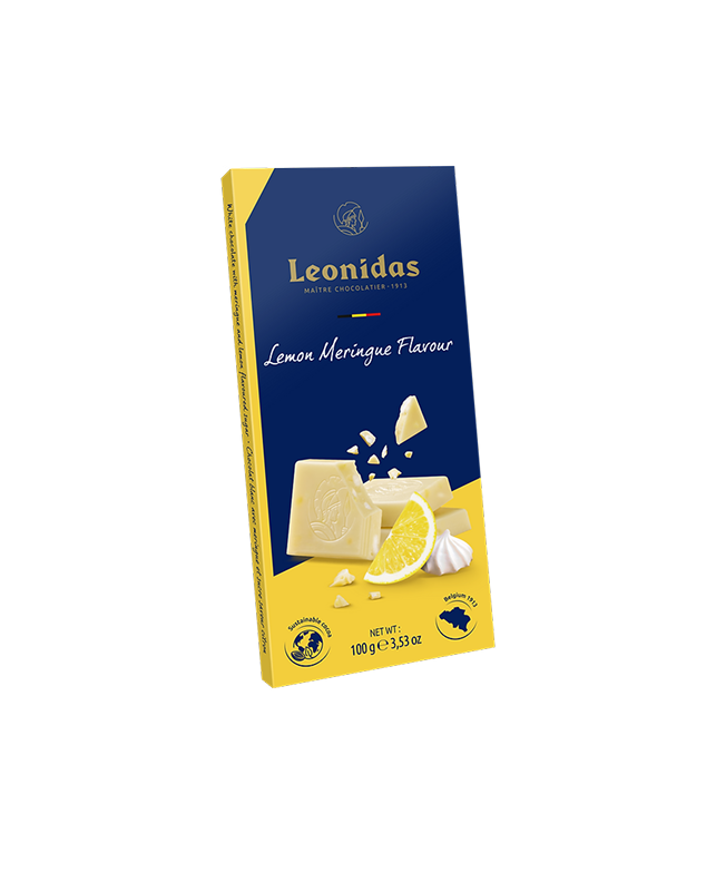 Tablette Chocolat Blanc Meringue Saveur Citron 100g