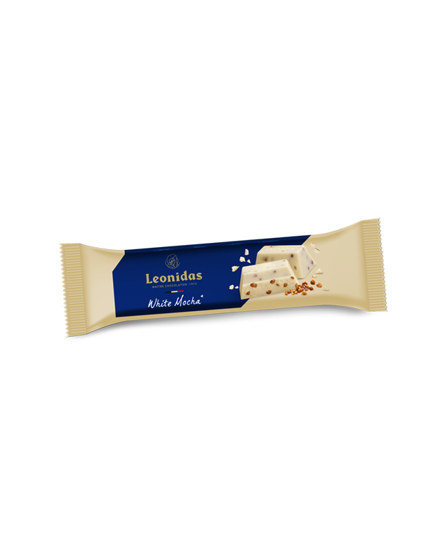 Barre Chocolatée Blanc et Perles Moka 50g