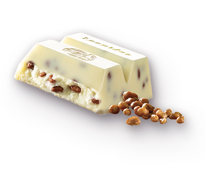Barre Chocolatée Blanc et Perles Moka 50g