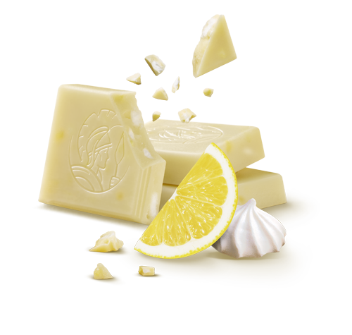 Tablette Chocolat Blanc Meringue Saveur Citron 100g